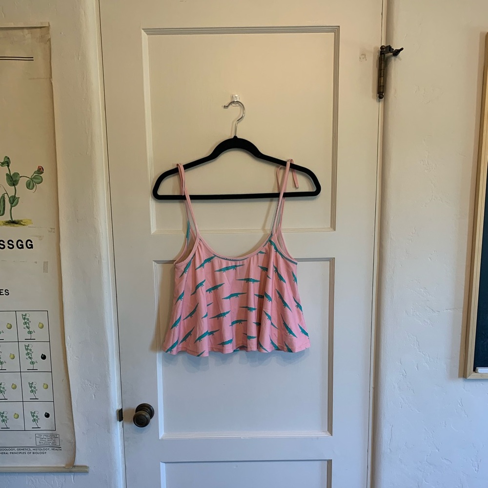 kortni Jeane alligator pattern swimsuit